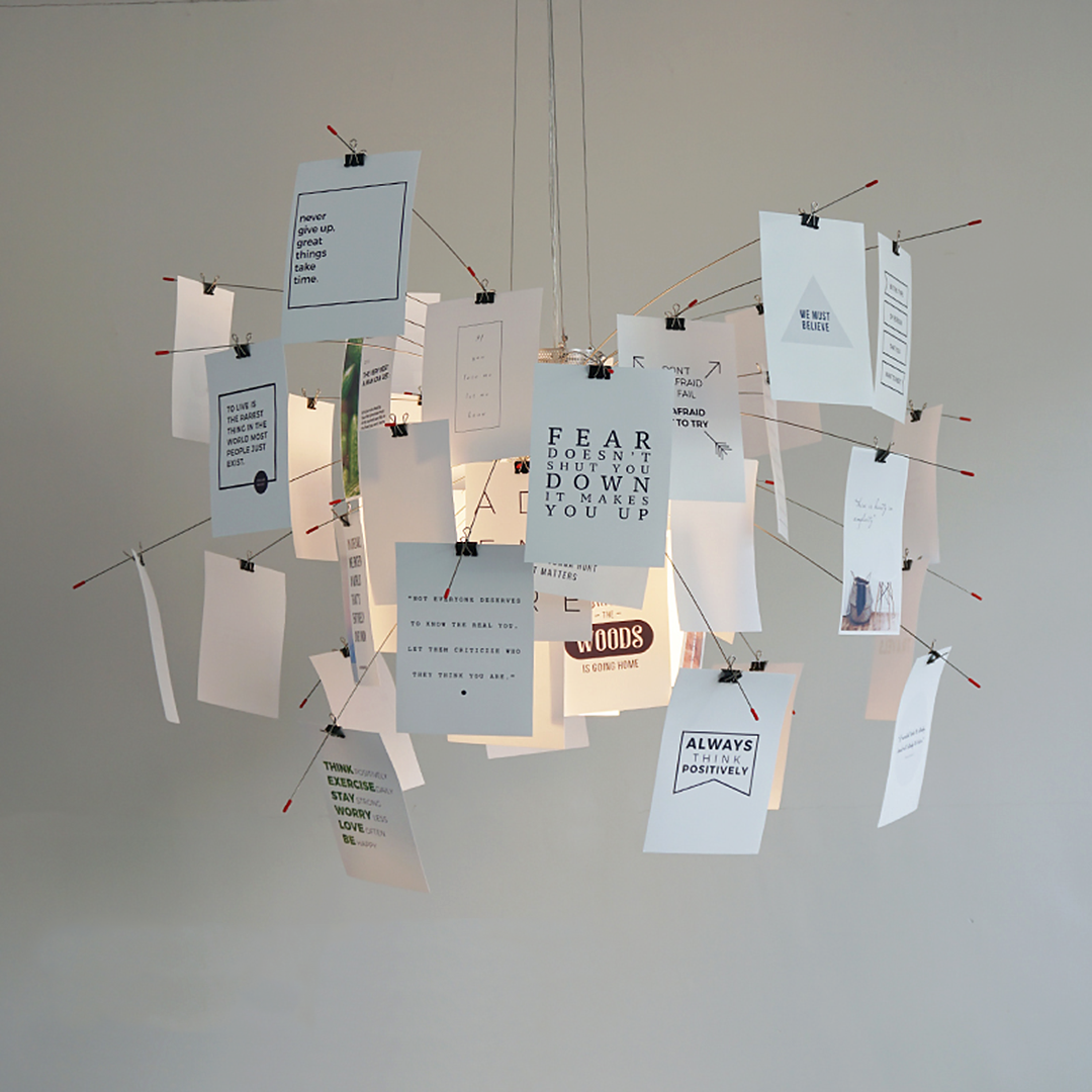Paper chandelier